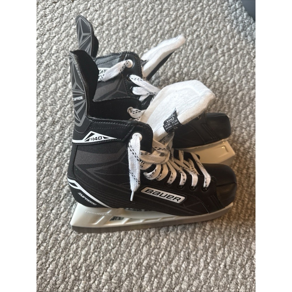Bauer Supreme Ice Hockey Skates Black Tuuk S140 Size 7.5 Excellent Condition - Picture 6 of 6